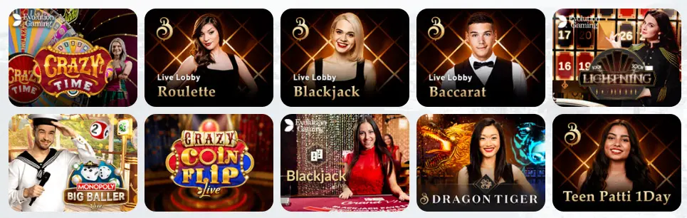 Juegos de casino en vivo Bzeebet Casino