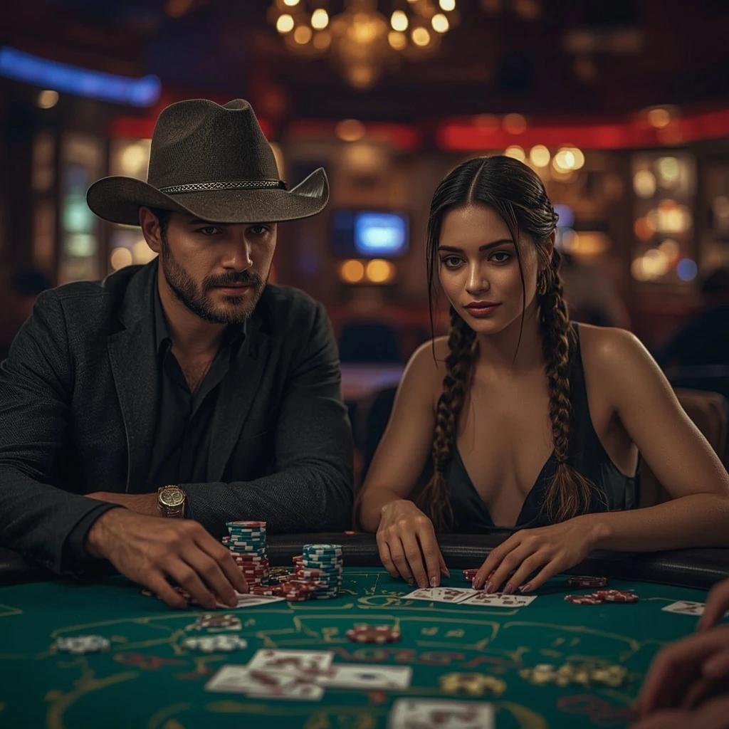 foto de dos jugadores de póker Bzeebet Casino