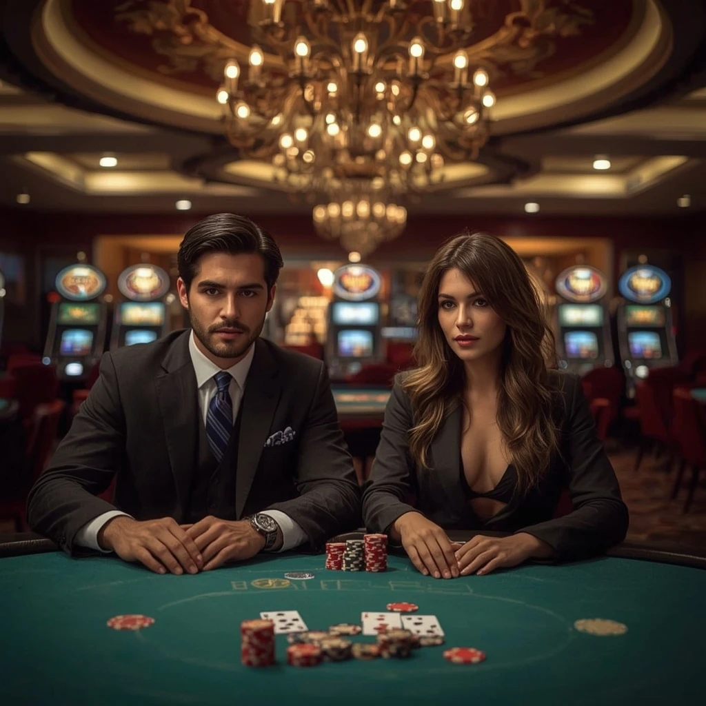 Dos jugadores de póker en Bzeebet Casino
